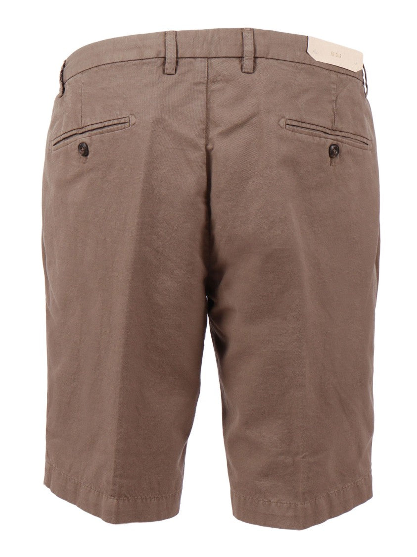 Briglia Brown Relaxed Fit Drawstring Shorts
