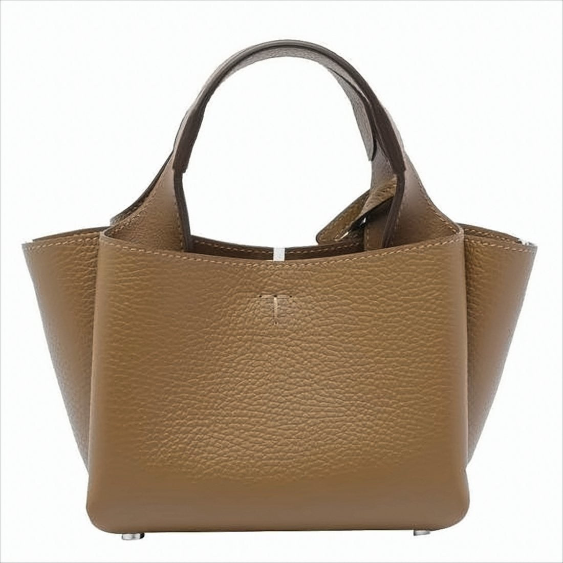 Tod's Textured Calf Leather Shoulder Bag With Silver-Tone Charm