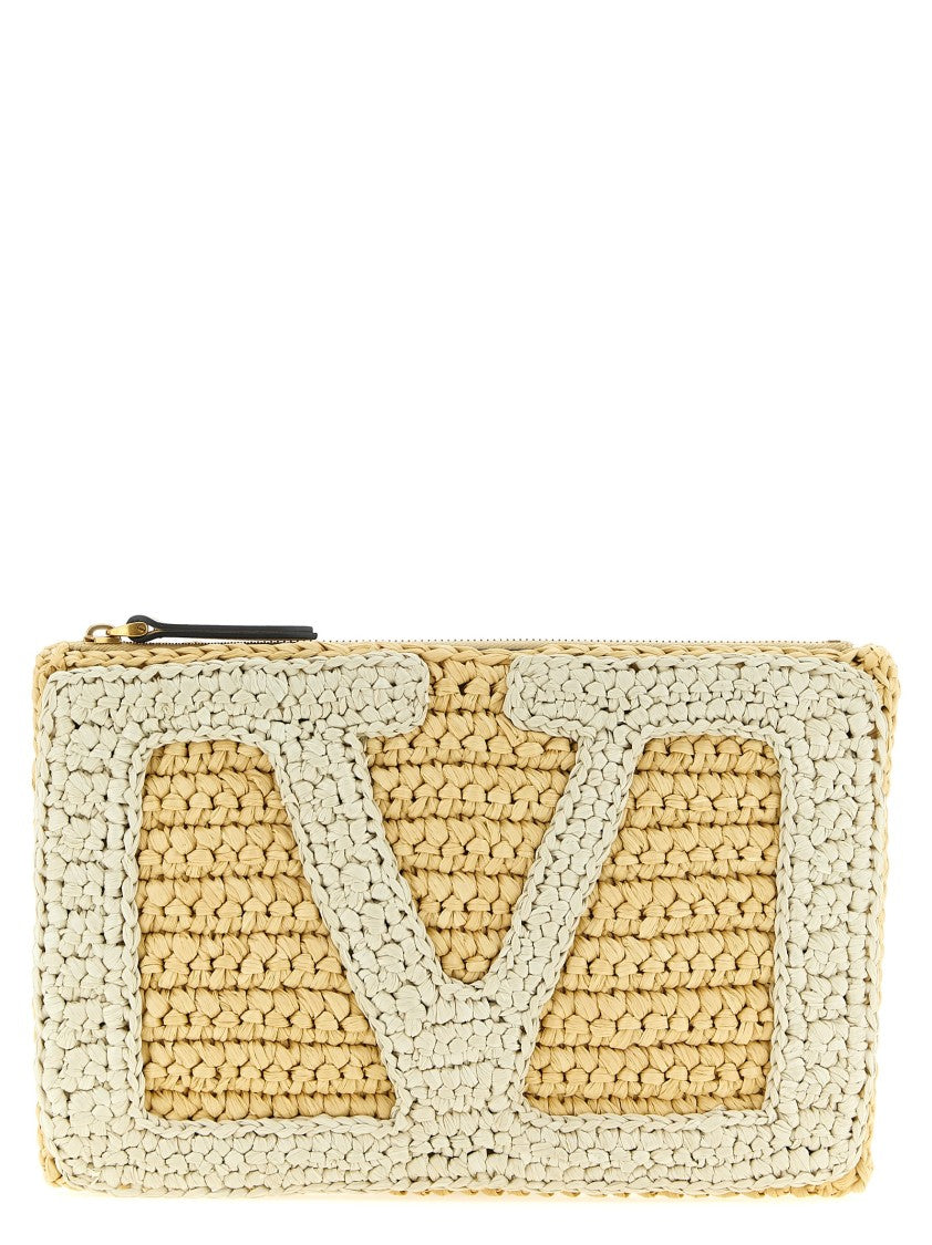 Valentino Garavani Vivasuperstar Crochet' Clutch Bag