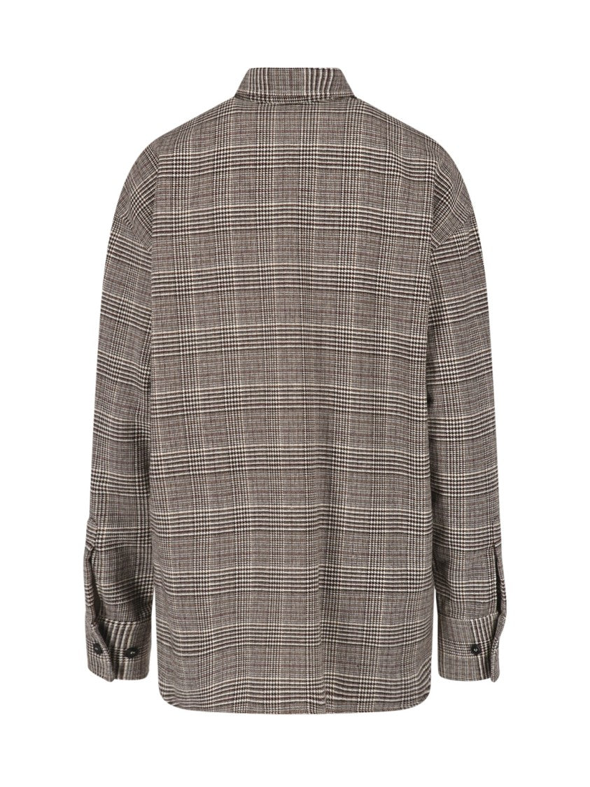 Ermanno Scervino Prince Of Wales Check Virgin Wool Formal Shirt