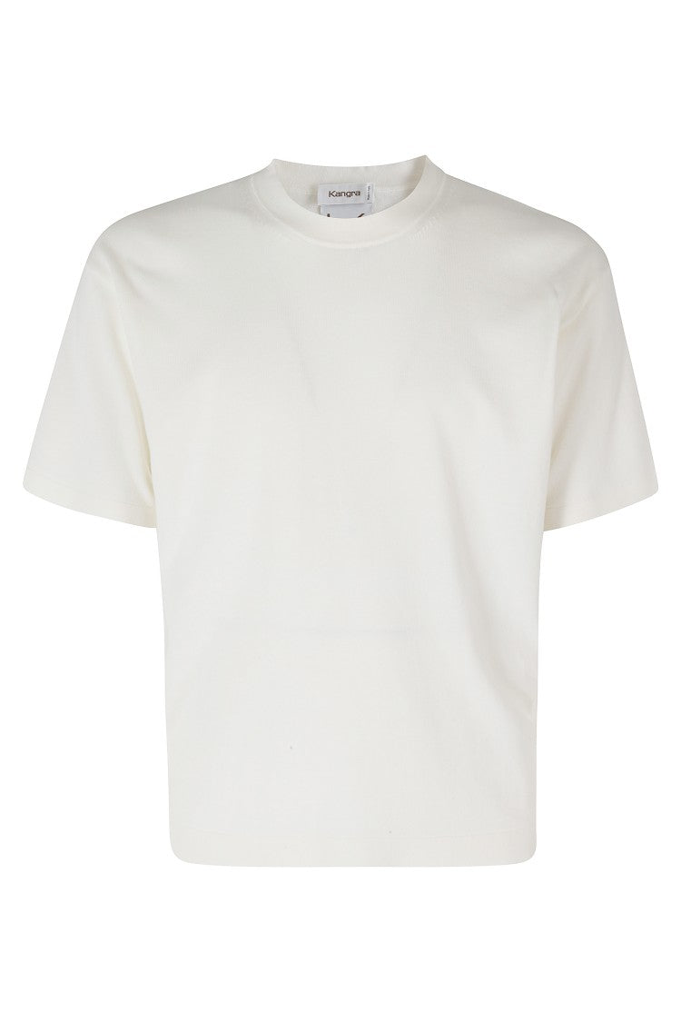 Kangra Butter Short Sleeve Ribbed Trim Cotton Knit T-Shirt