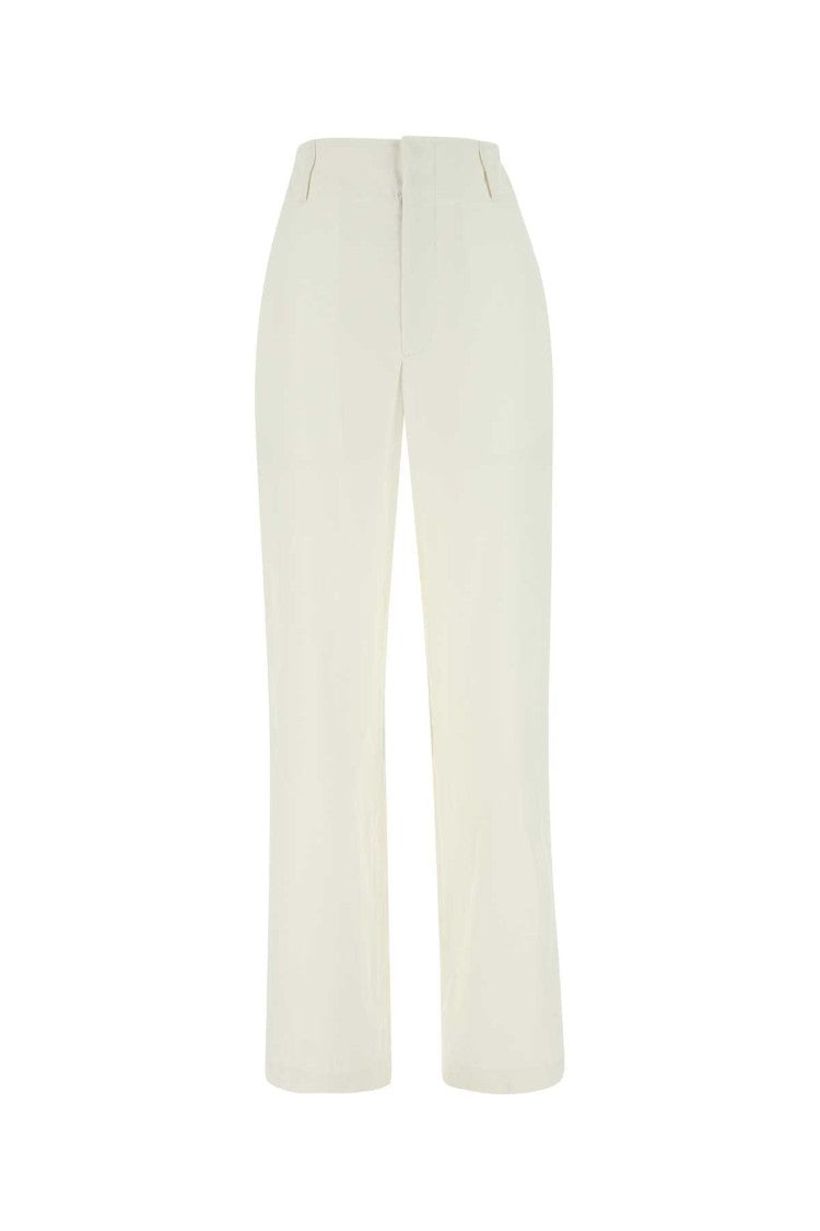 Bottega Veneta Ivory Cotton Wide-Leg Pant