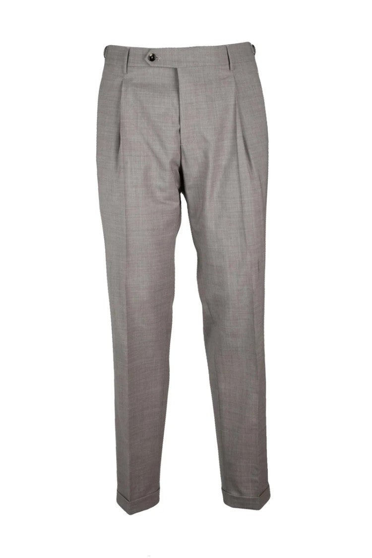 Berwich Virgin Wool/Elastane Trousers - Grey