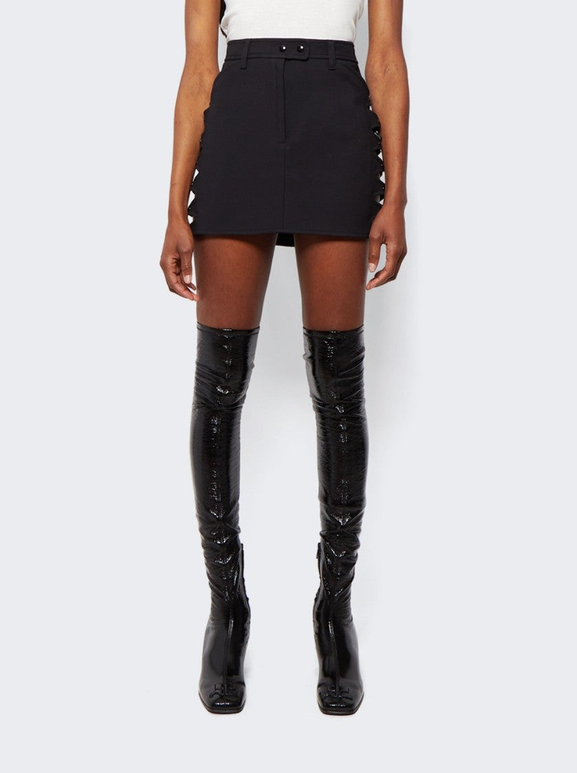 Courrèges Stretch Crepe V Cut Out Skirt