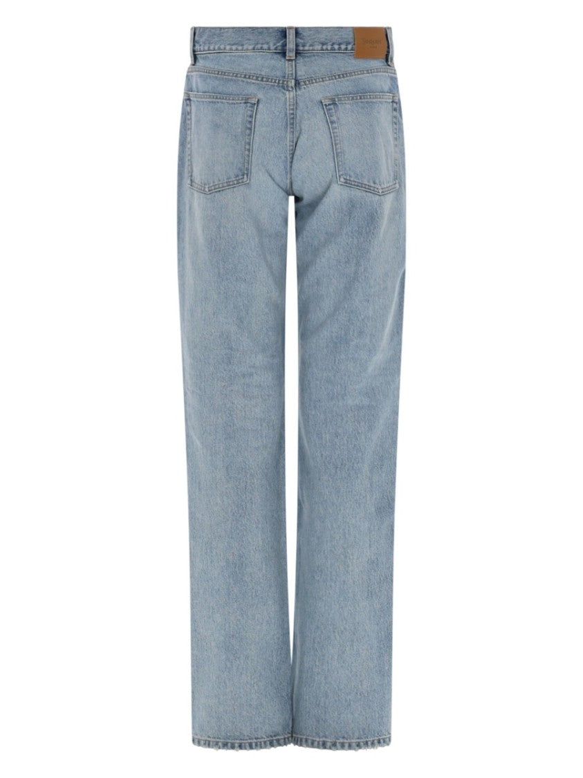 Saint Laurent Light Blue Straight-Leg Jeans
