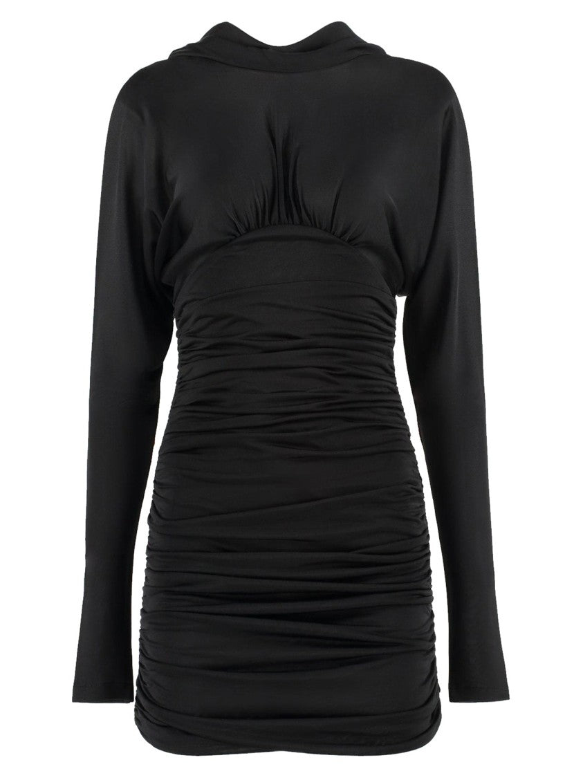 Saint Laurent Cowl Back Mini Dress