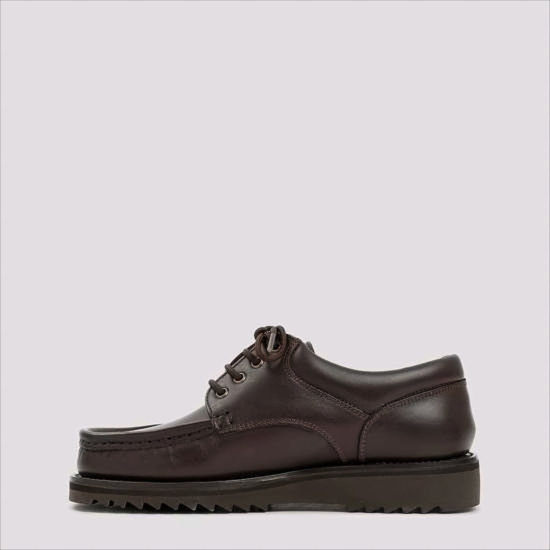 Paraboot Brown Leather Lace-Up Dress Shoes