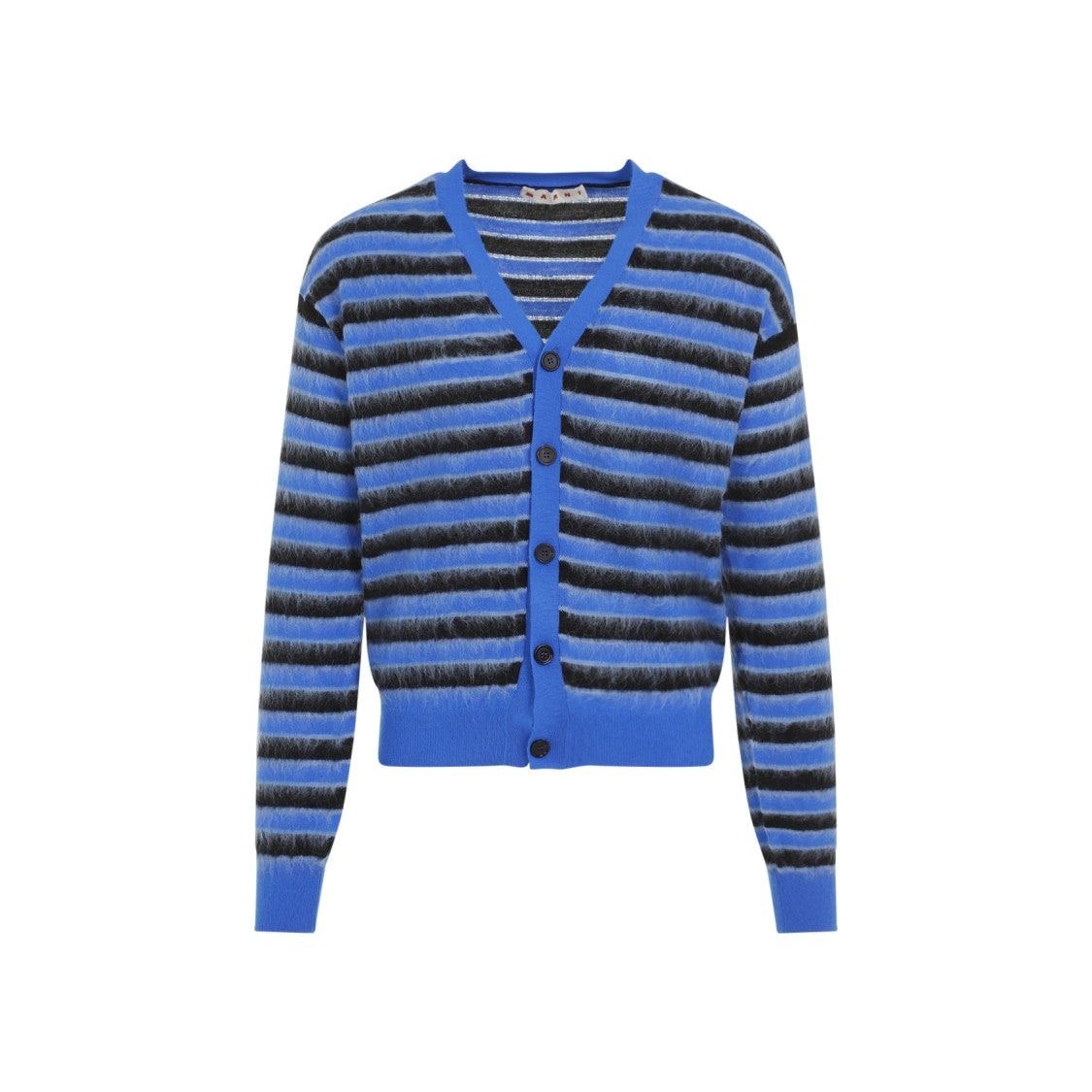 Marni Blue Virgin Wool Cardigan