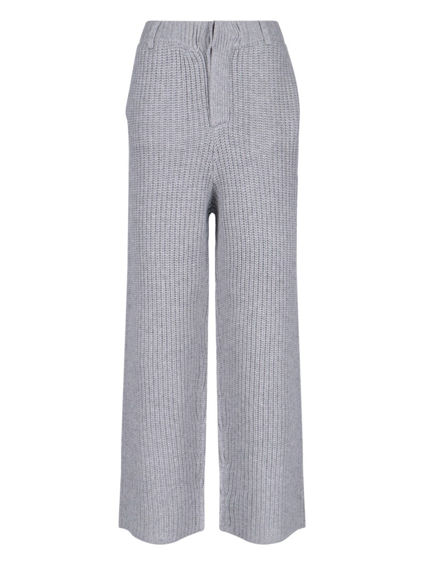 Aya Muse "Vena" Knit Trousers – Grey