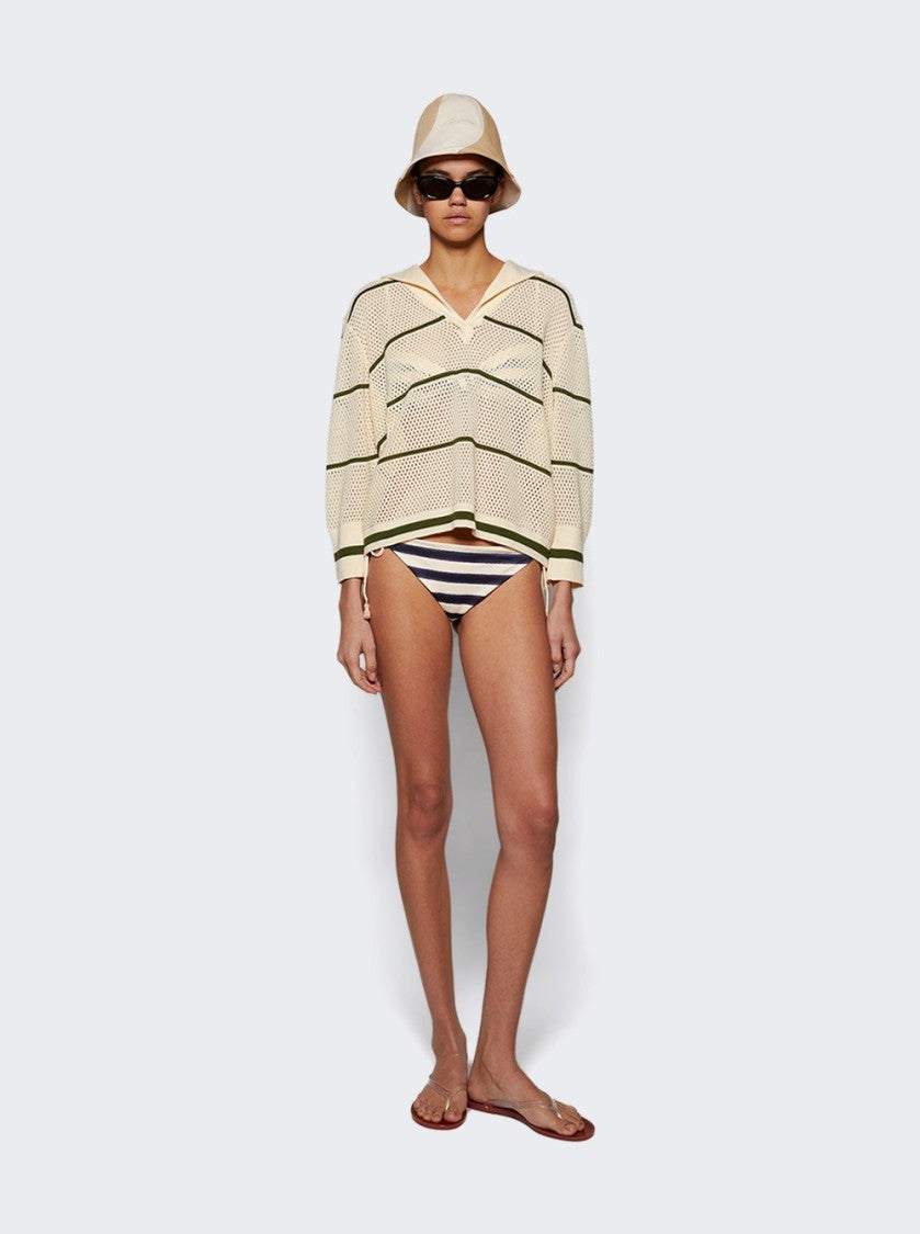 Jacquemus Le Bob Gelato Bucket Hat Beige And Off White