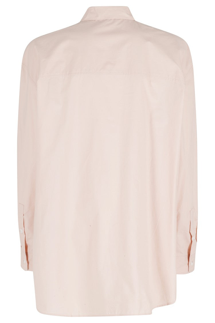Soeur Pink Itaque Chest-Pocket Front-Button Cotton Shirt