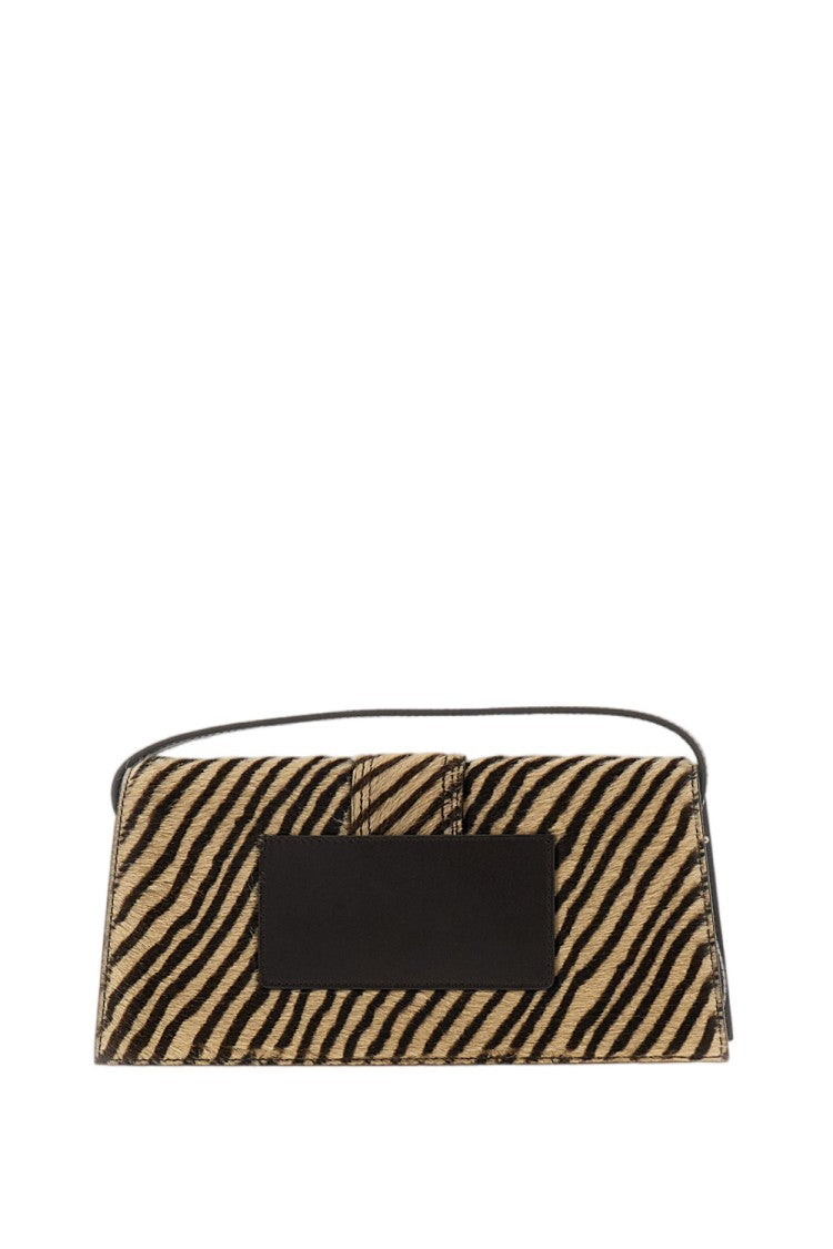 Jacquemus Le Bambino Long Zebra Pony-Effect Leather Shoulder Bag