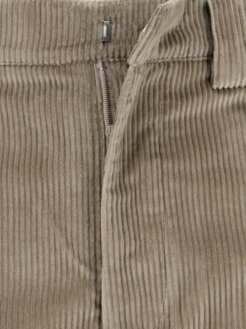 Berner Kuhl Wide-Leg Trousers With High Waist And Textured Corduroy