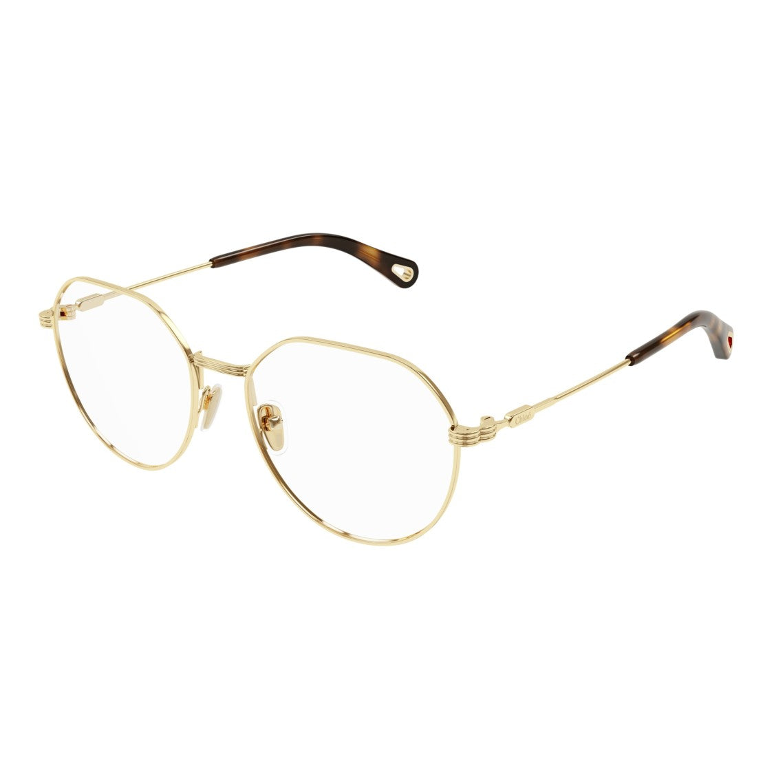 Chloé Ch0180o Delicate Gold-Finish Eyeglasses