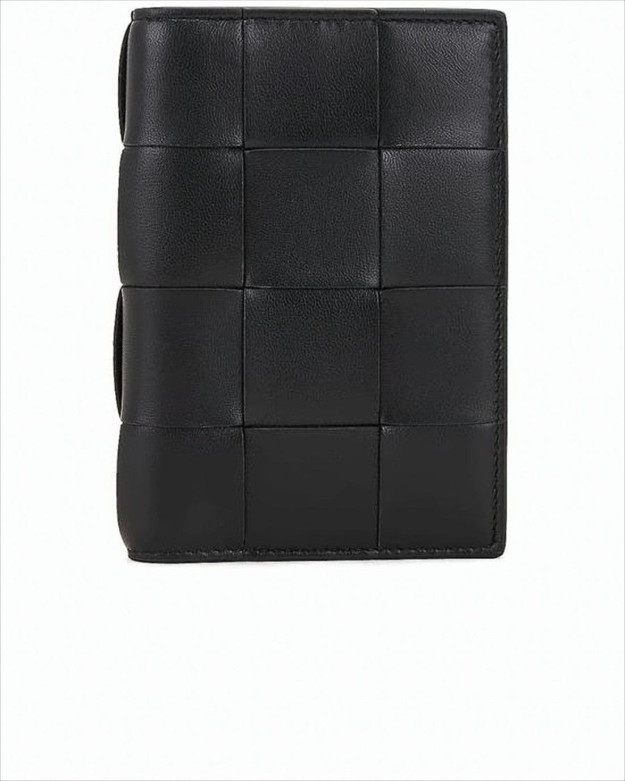 Bottega Veneta Long Wallet With Distinctive Woven Pattern