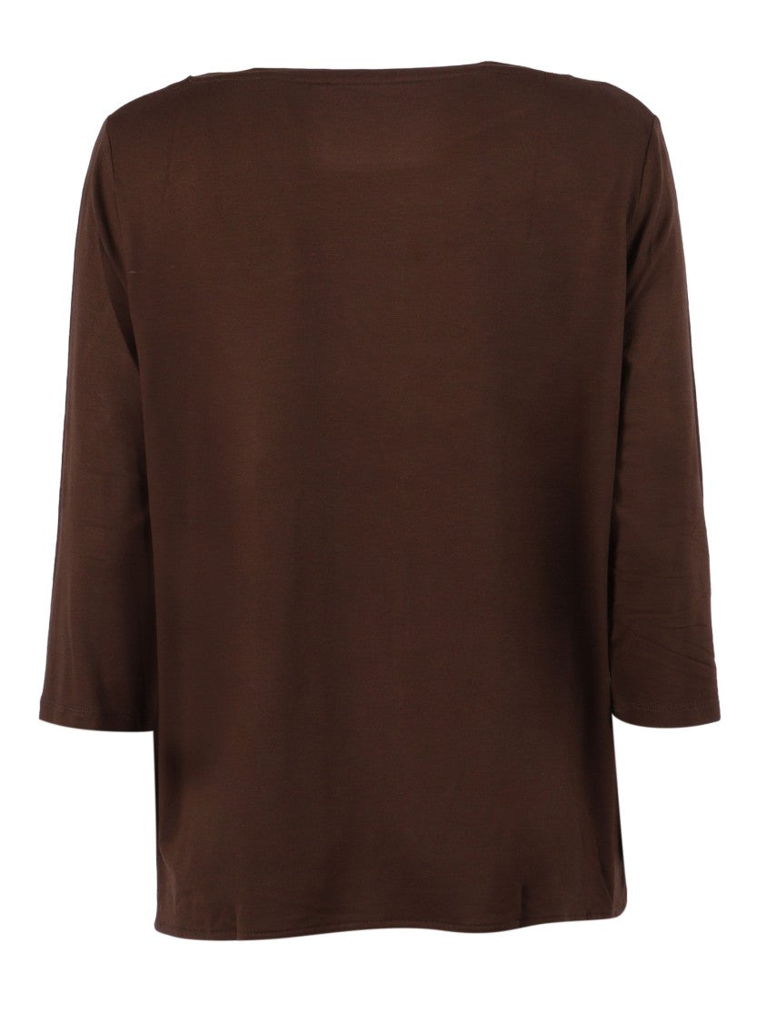 Filatures Du Lion Tonka Boat Neck Three Quarter Top