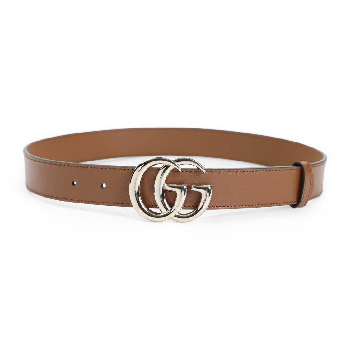 Gucci Calf Leather Belt With Polished Double-G Buckle