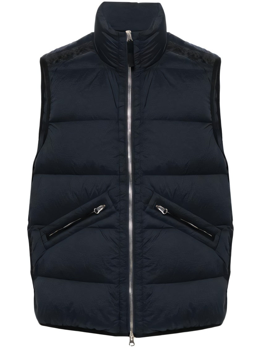 Stone Island Padded Vest With High Collar