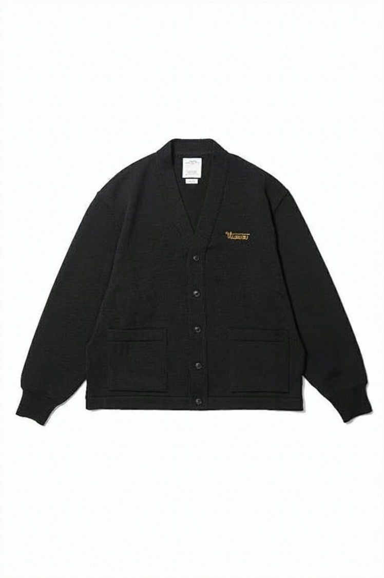 Visvim Classic V-Neck Button-Down Cardigan With Textured Knit Pattern