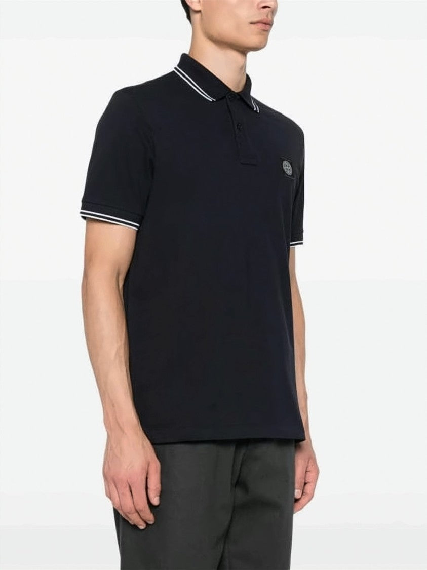 Stone Island Classic Black Polo Shirt