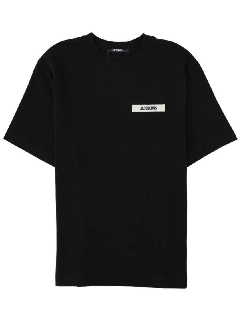 Jacquemus Gros Grain Signature Patch Cotton T-Shirt