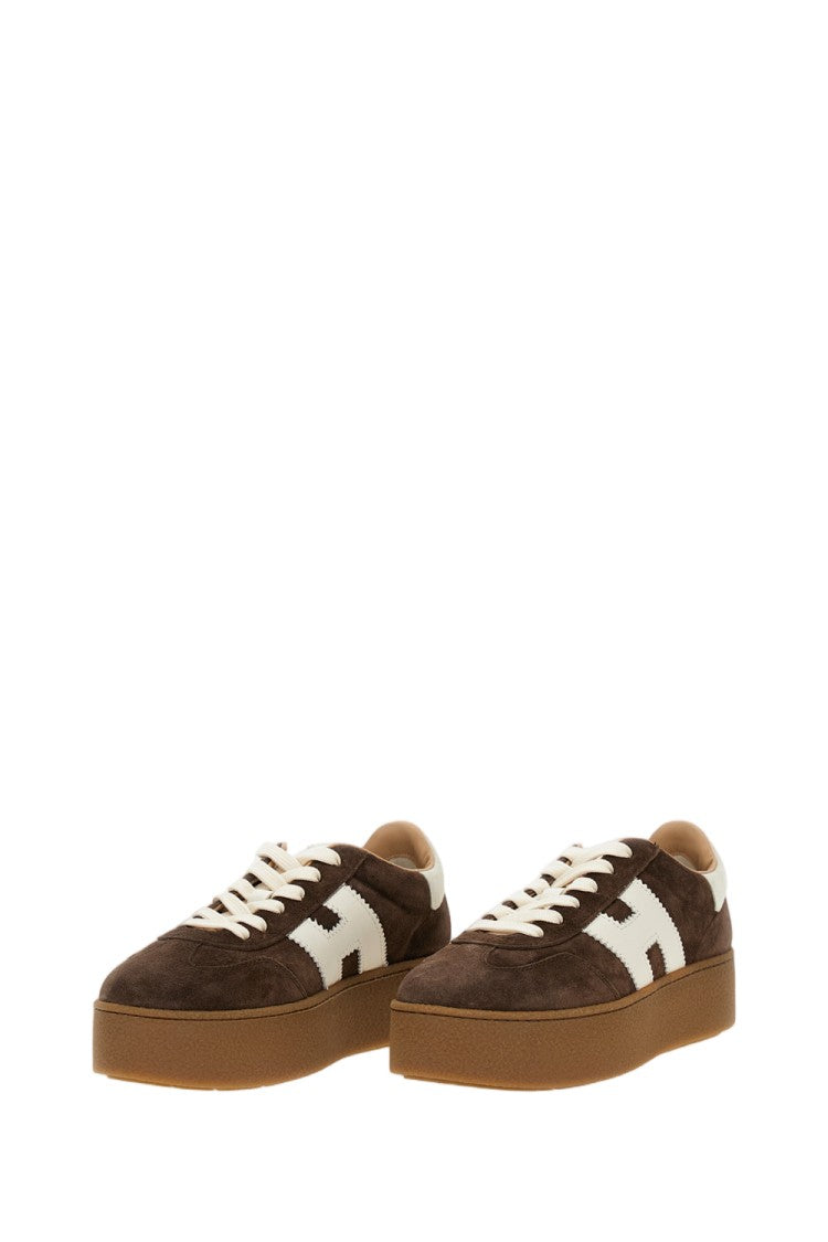 Hogan Brown H681 Allacciato Suede Sneakers