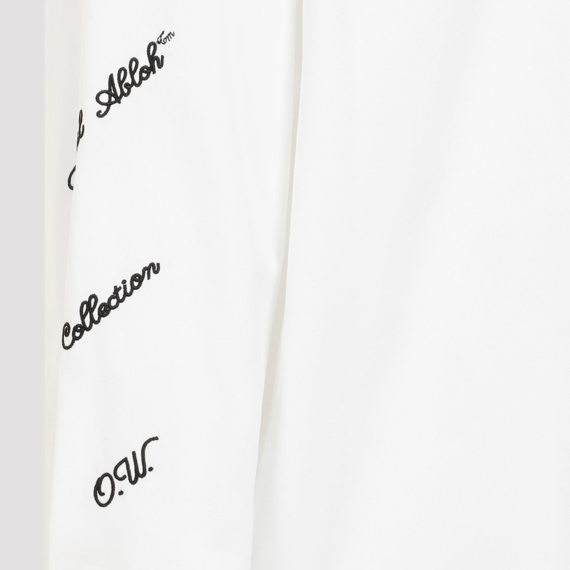 Off-White 23 Logo Heavycot White Black Cotton Overshirt