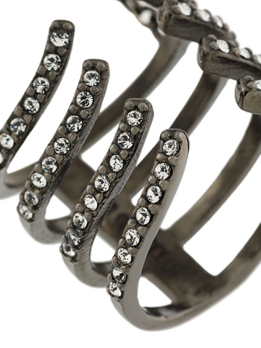 Federica Tosi Bijoux Argento Ring With Intricate Multi-Band Design