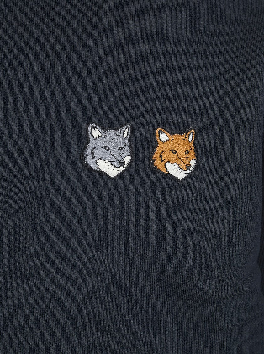 Maison Kitsuné Casual Black Half-Zip Sweatshirt