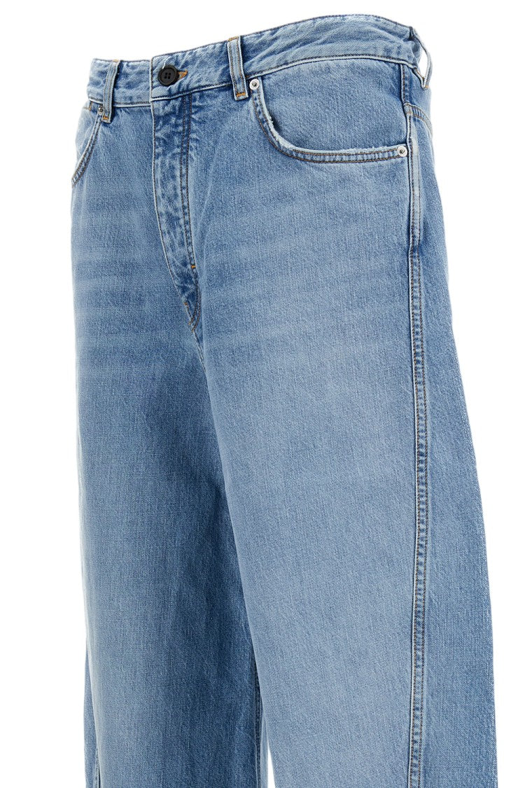 Givenchy Light Blue Denim Jeans With Bias-Cut Seams