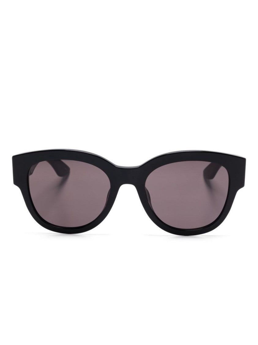 Alexander Mcqueen Oversized Black Sunglasses With Angular Design