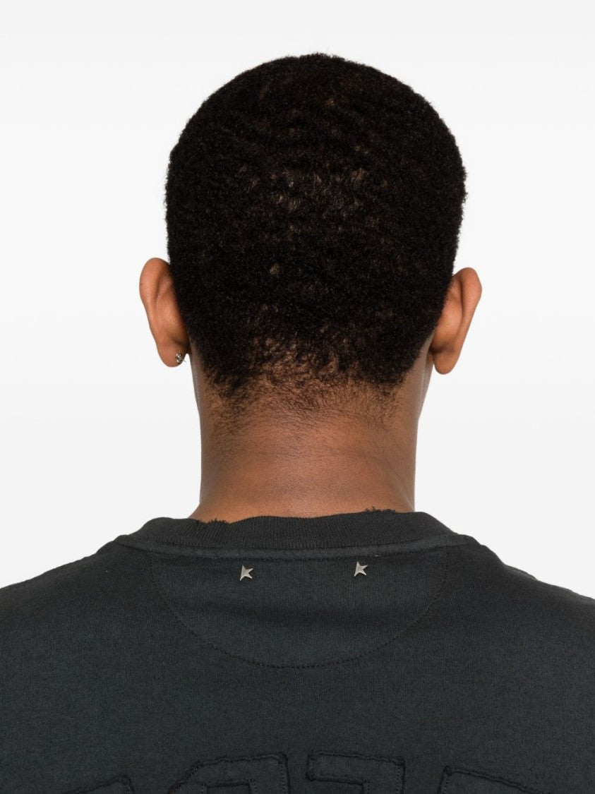 Golden Goose Silk And Nylon Classic Crew Neck T-Shirt
