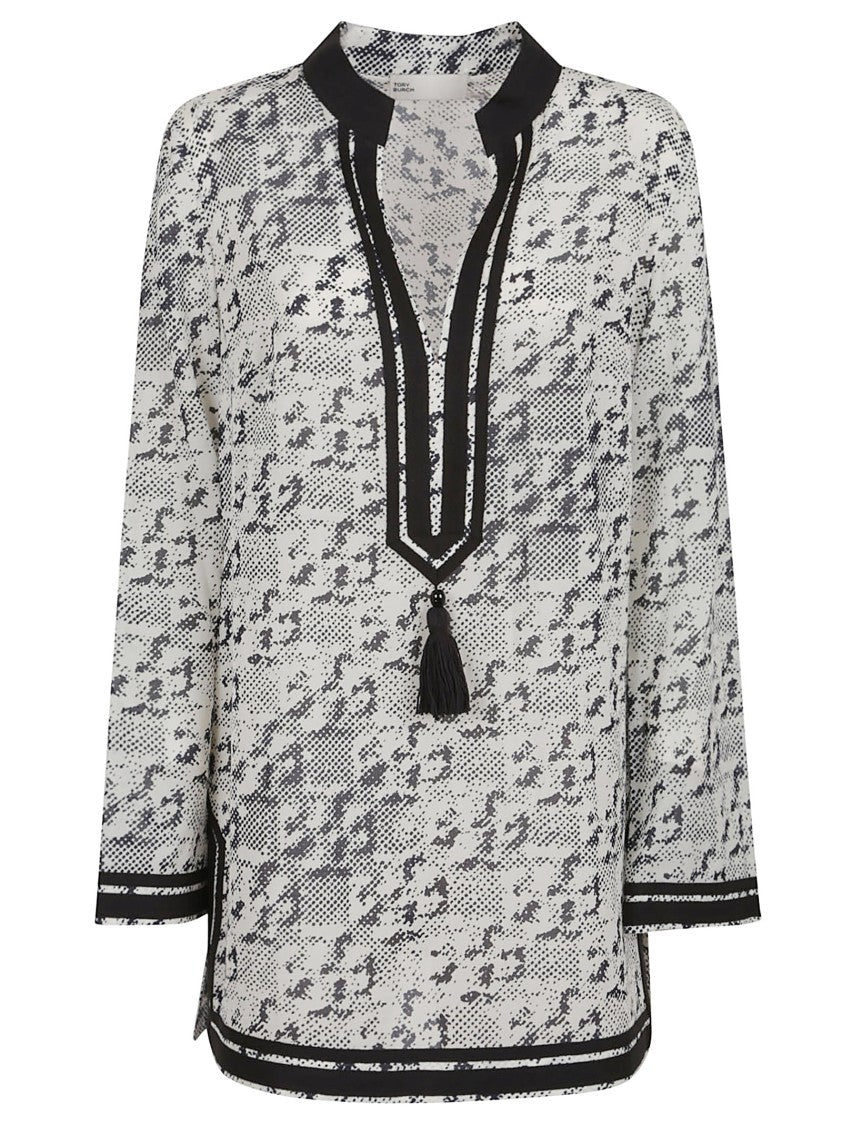 Tory Burch Printed Silk Cotton Tory Tunic