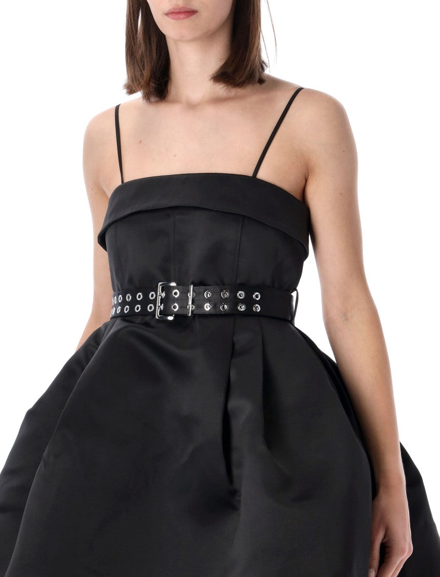 Ganni Satin Bubble Voluminous Mini Dress