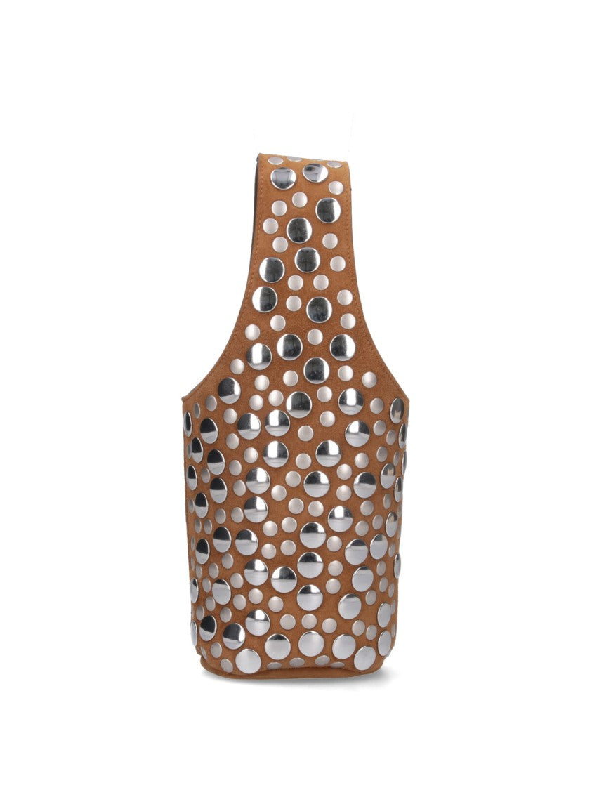 Khaite "Livia" Studded Bag Brown