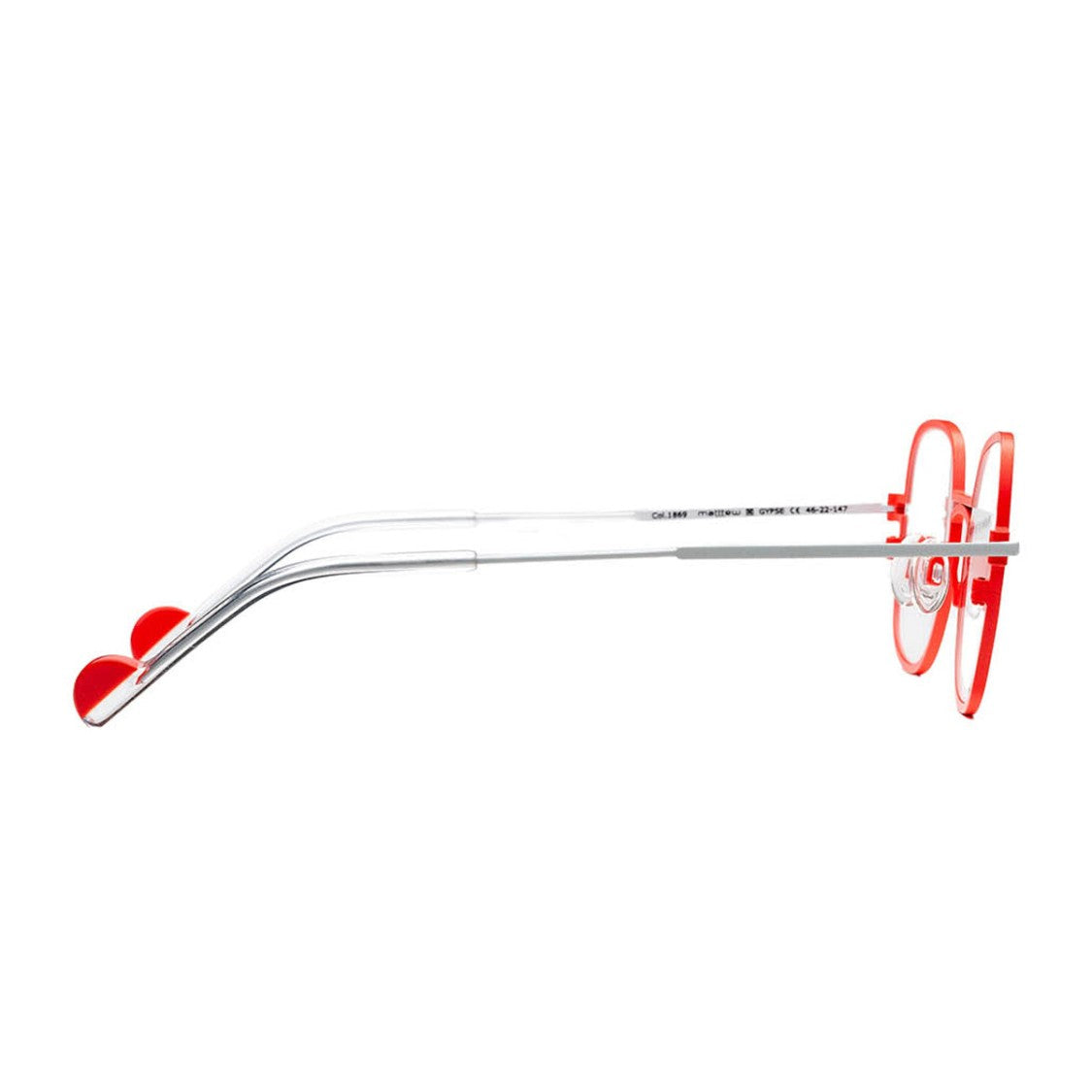 Deflomas Eyewear Coral Gypse Titanium Geometric Sunglasses