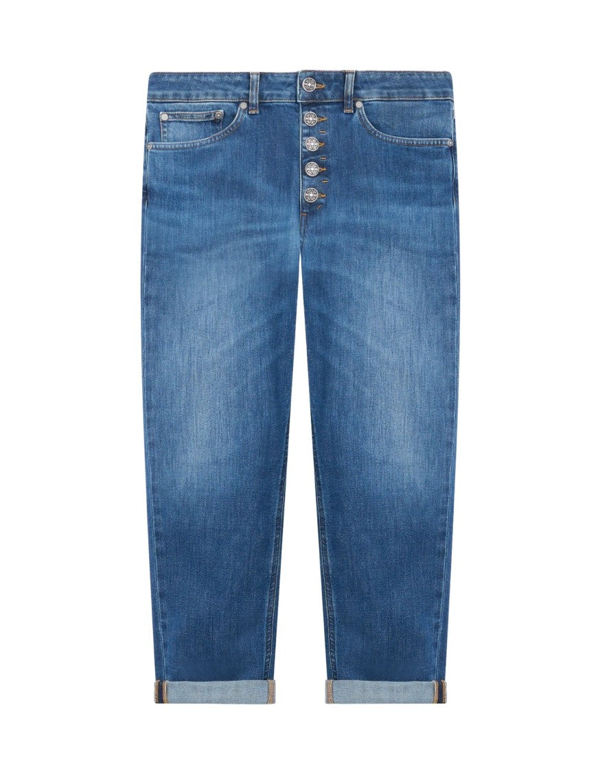 Dondup Straight-Leg Jeans With Mid-Rise Waist And Timeless Finish