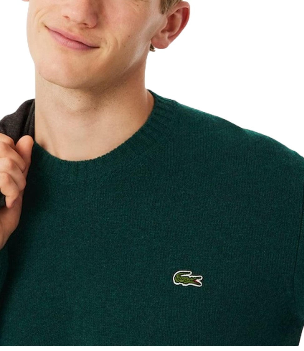 Lacoste Carded Wool Crew Neck Sweater