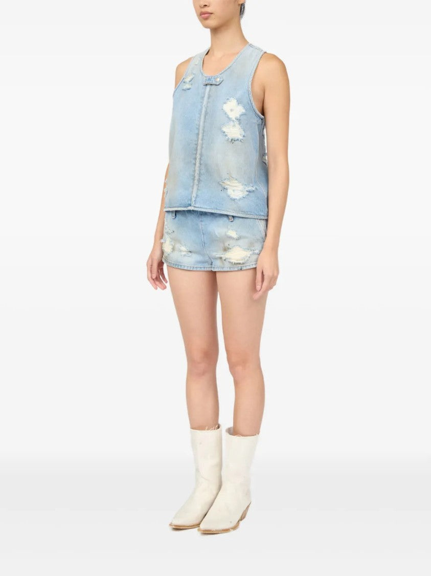 Mm6 By Maison Margiela Distressed Effect Waistcoat