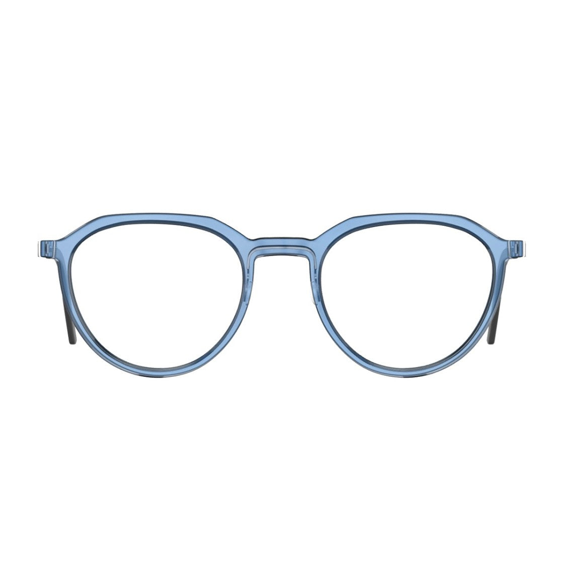 Lindberg Blue Acetanium Acetate Round Sunglasses