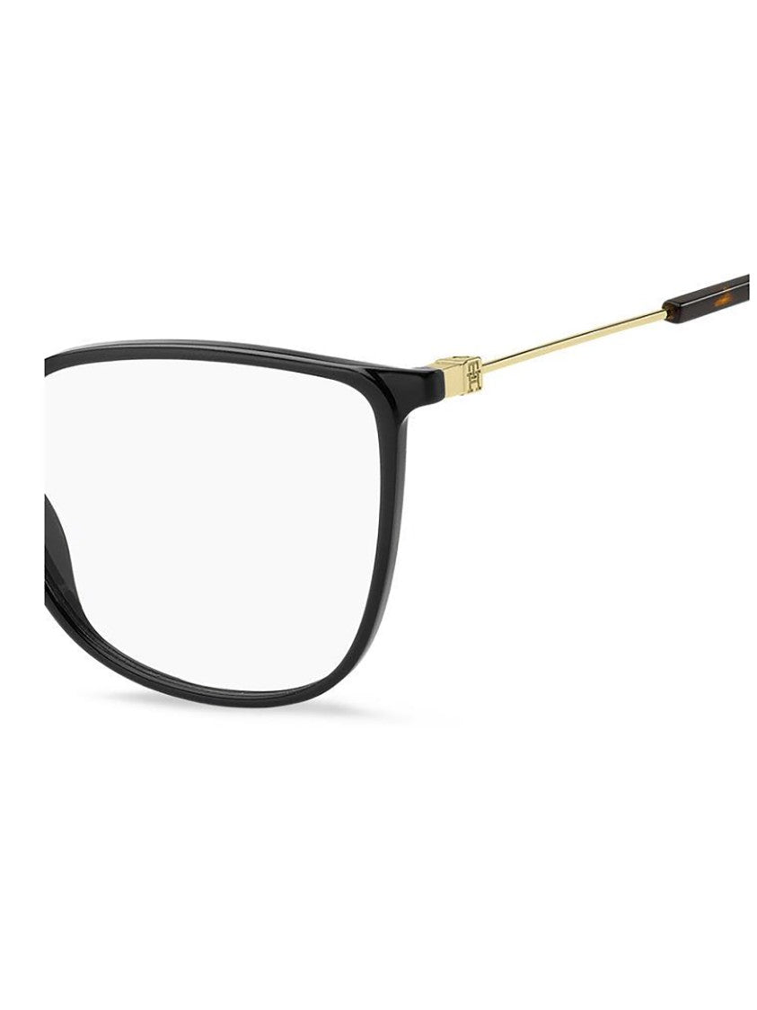 Tommy Hilfiger Rectangular Optical Frames With Tortoiseshell Tips By Tommy Hilfiger