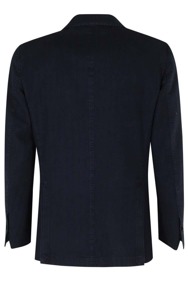 Santaniello Yarn-Dyed Resca Blazer Jacket