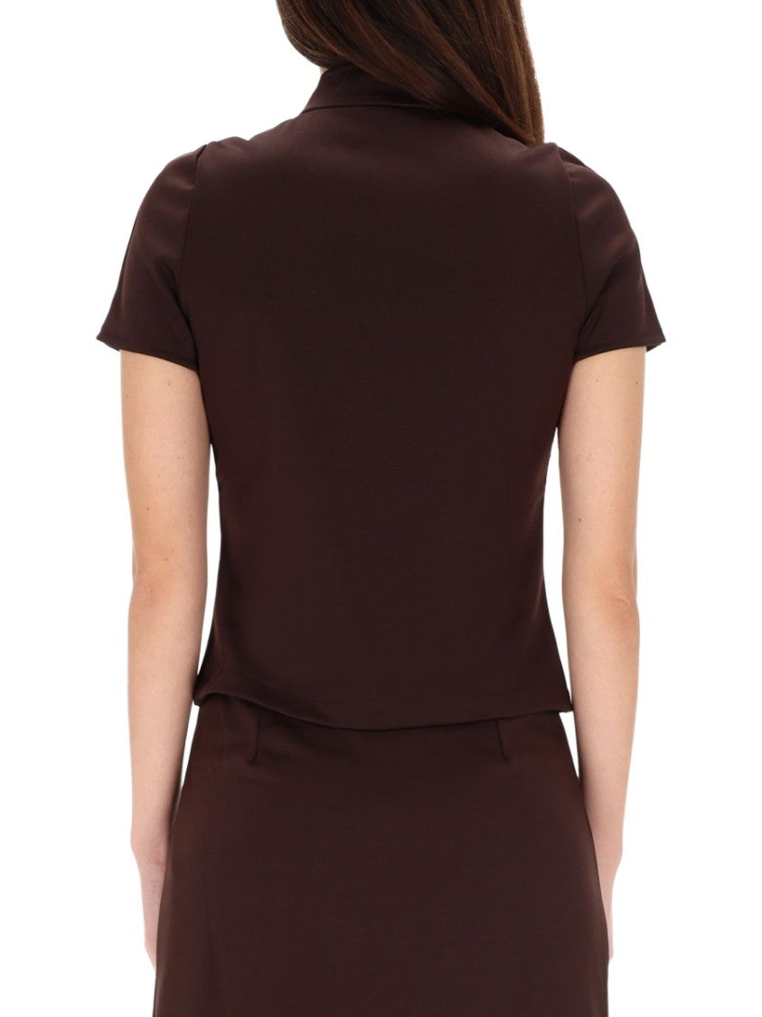 Courrèges Interlock Full Front Zipper Top