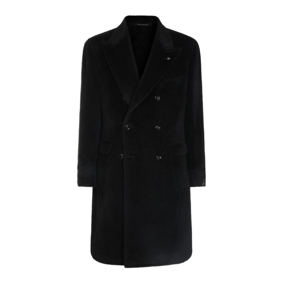 Tagliatore Double-Breasted Tailored Coat With Plush Texture