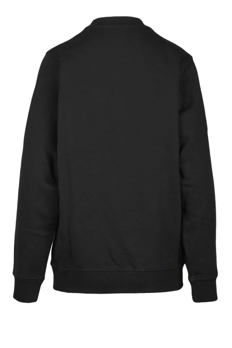 Diesel Black Metallic Cotton Sweatshirt