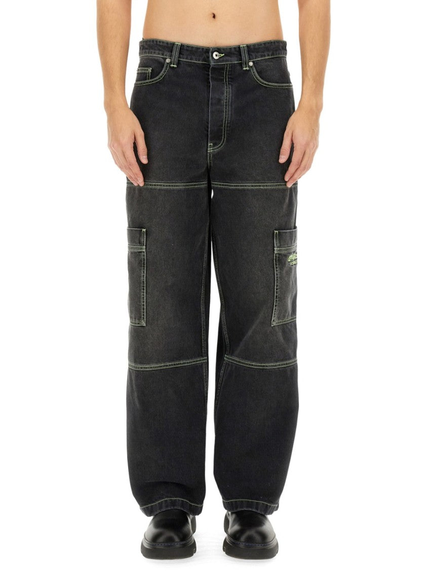 Off-White Relaxed Fit Cargo Jeans