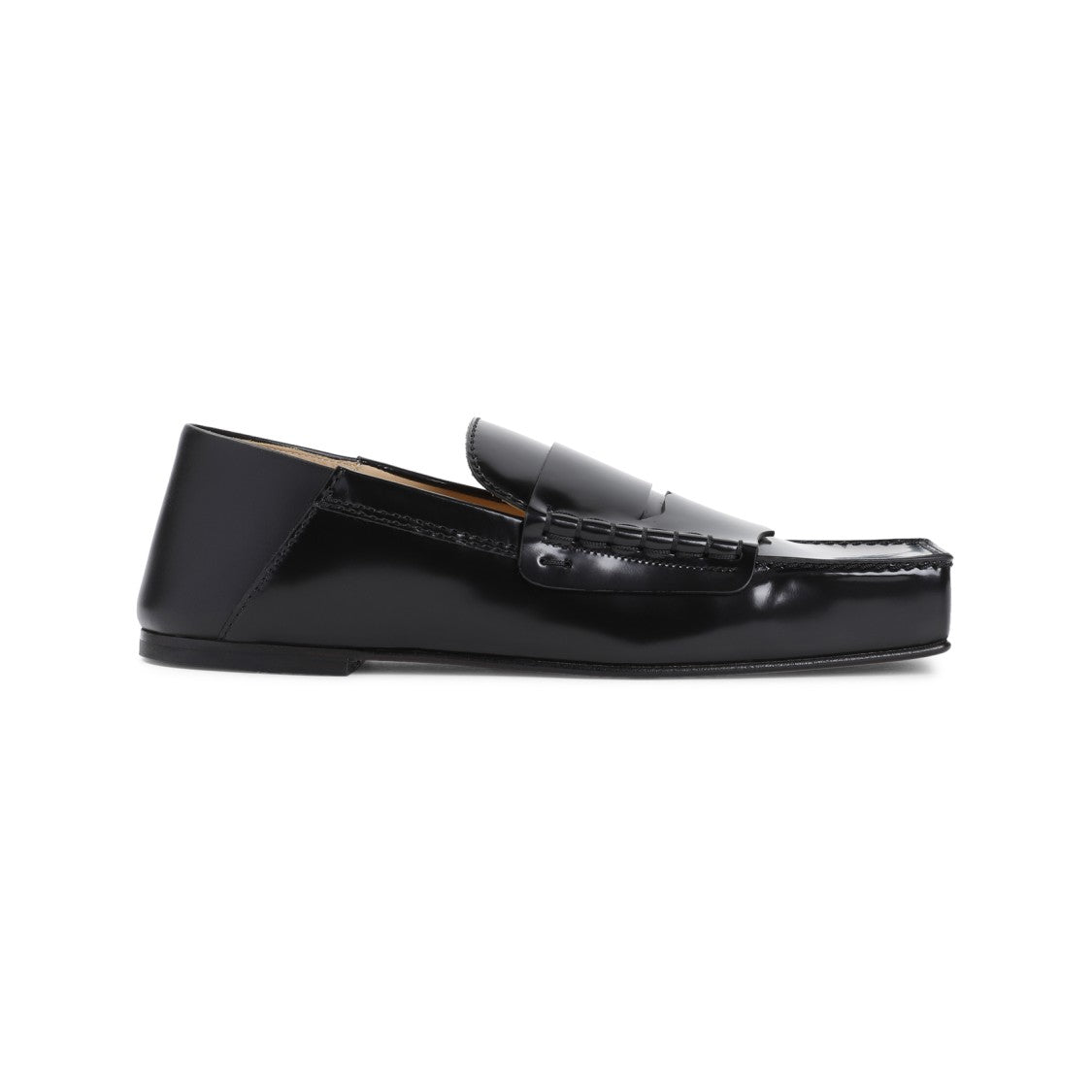 Jacquemus Black Cow Leather Les Mocassins Carre Loafers