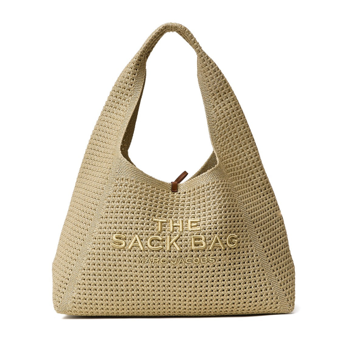 Marc Jacobs Spacious Lurex Crochet Tote Bag With Removable Pouch
