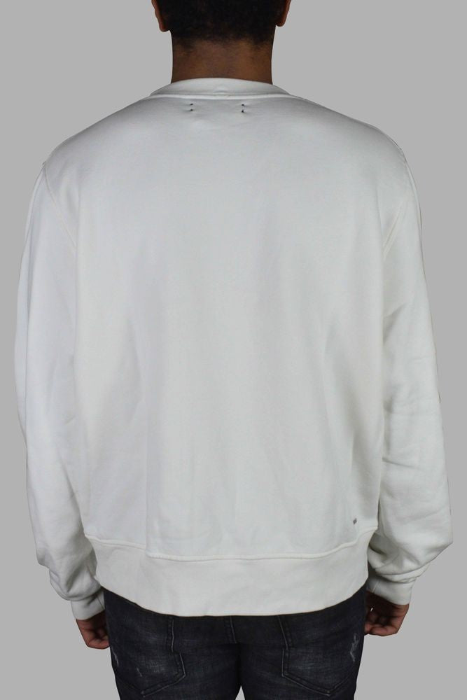 Amiri White Cotton Sweatshirt With Embroidered Logo