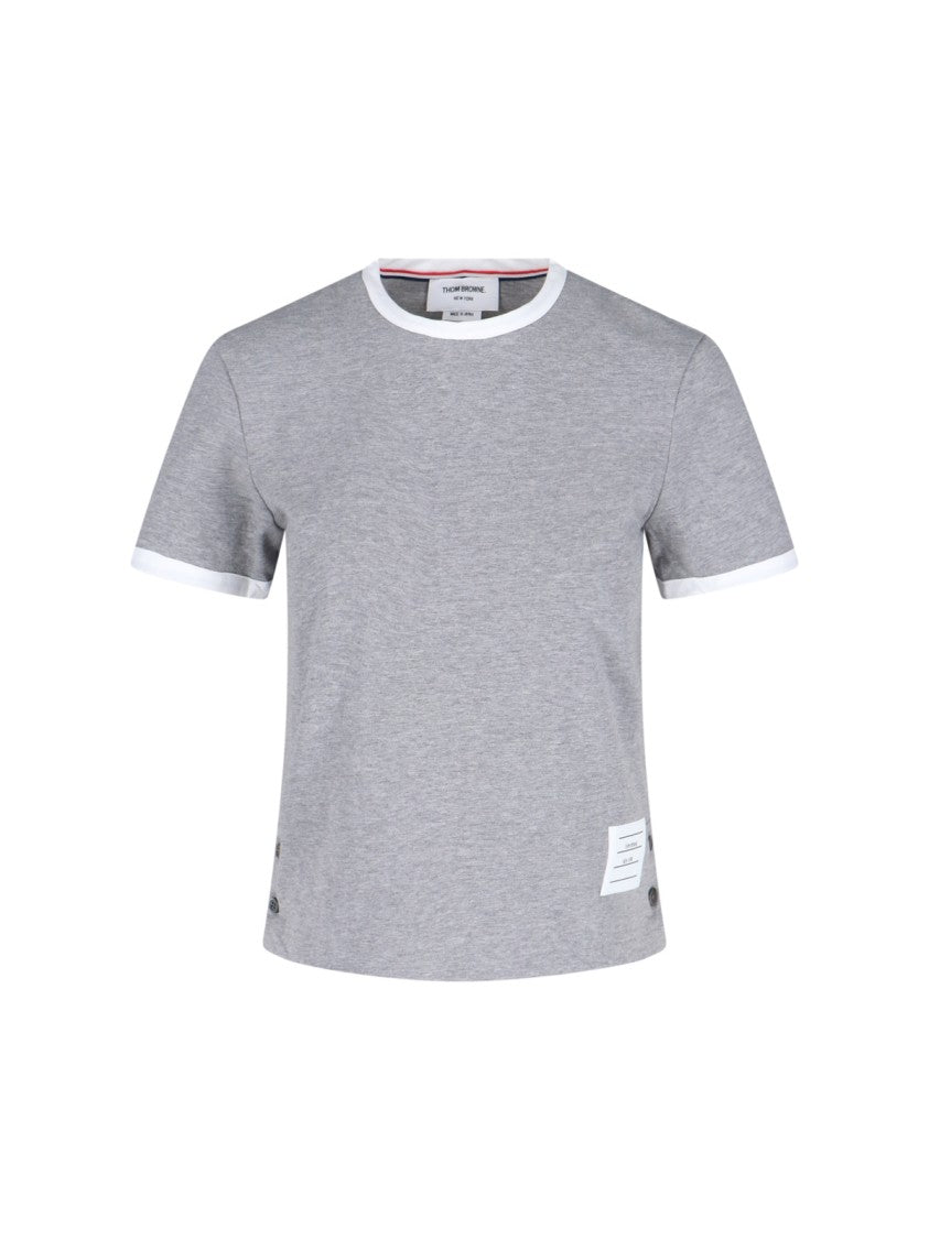 Thom Browne "Ringer" T-Shirt – Light Grey